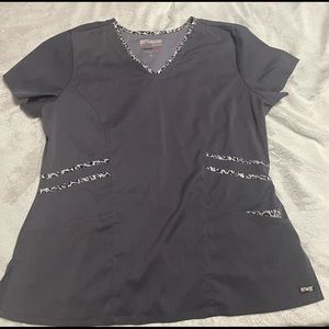 Leopard detail Grey’s Anatomy Scrub Top